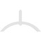 Ekena Millwork Archdale Architectural Grade PVC Gable Bracket, 60"W x 32 1/2"H x 2"D x 4"F, 13/12 Pitch GBP060X33X0204ARC00 - alternate 3